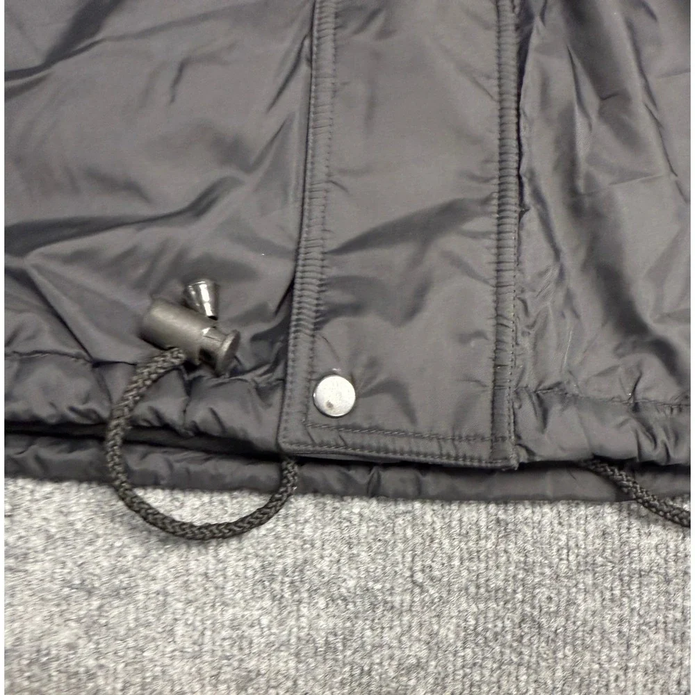 Vintage Illusion Black Reversible Waterproof Hooded Jacket Men's Size XL NEW‎